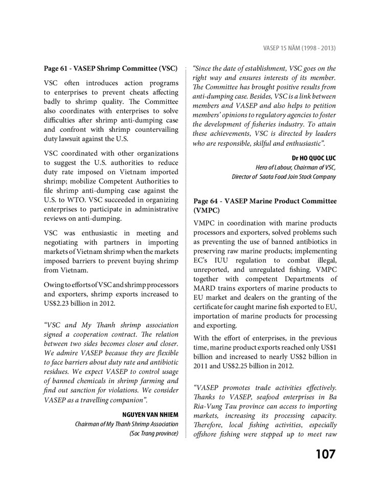 Sách ảnh VASEP 15 năm